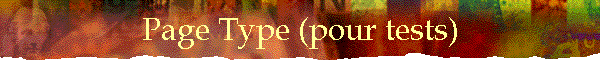 Page Type (pour tests)